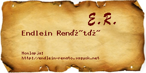 Endlein Renátó névjegykártya